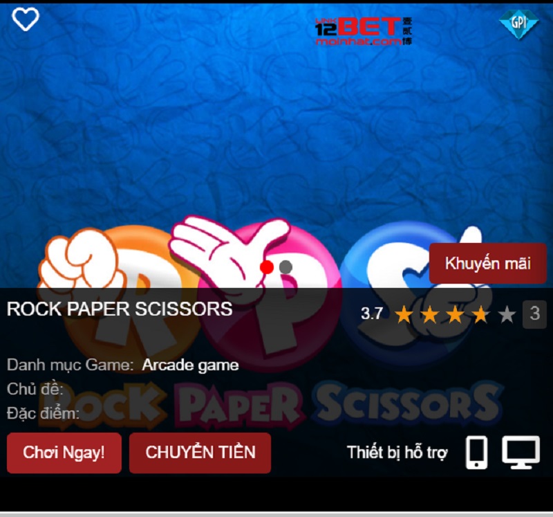 Game Rock Paper Scissors